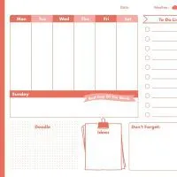Free Printable Weekly Planner 12 4 Free Printable Weekly Planner 12