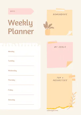 Free Printable Weekly Planner 15