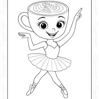 Free Printables Ballerina Cappuccina Coloring Page