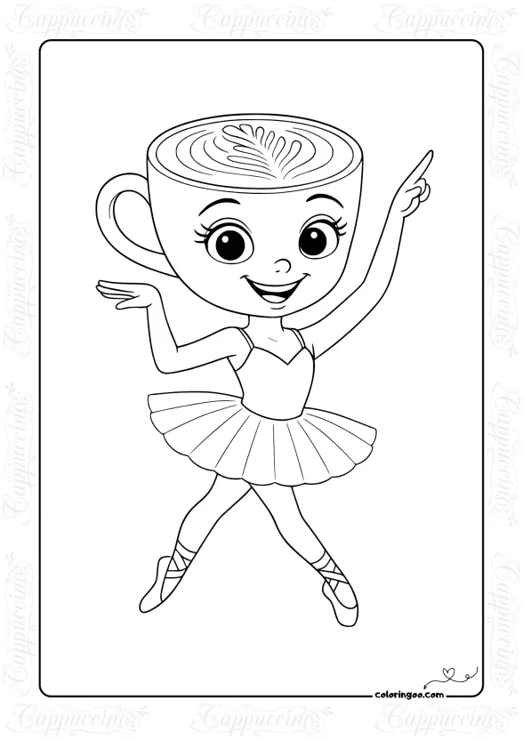 Free Printables Ballerina Cappuccina Coloring Page 1 Free Printables Ballerina Cappuccina Coloring Page