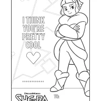 Frosta Valentines Day Card Coloring Page