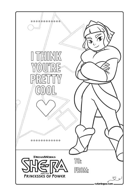 Frosta Valentines Day Card Coloring Page 1 Frosta Valentines Day Card Coloring Page