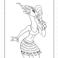 Gazelle from Zootopia 2 Coloring Pages 3 Gazelle from Zootopia 2 Coloring Pages