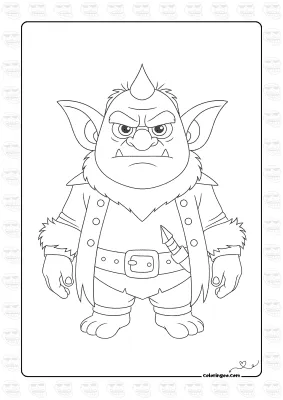 Green Goblin Coloring Page