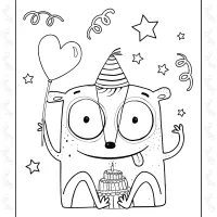 Happy Birthday to You Coloring Page