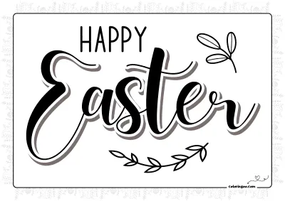 Happy Easter Text