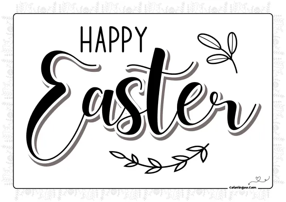 Happy Easter Text