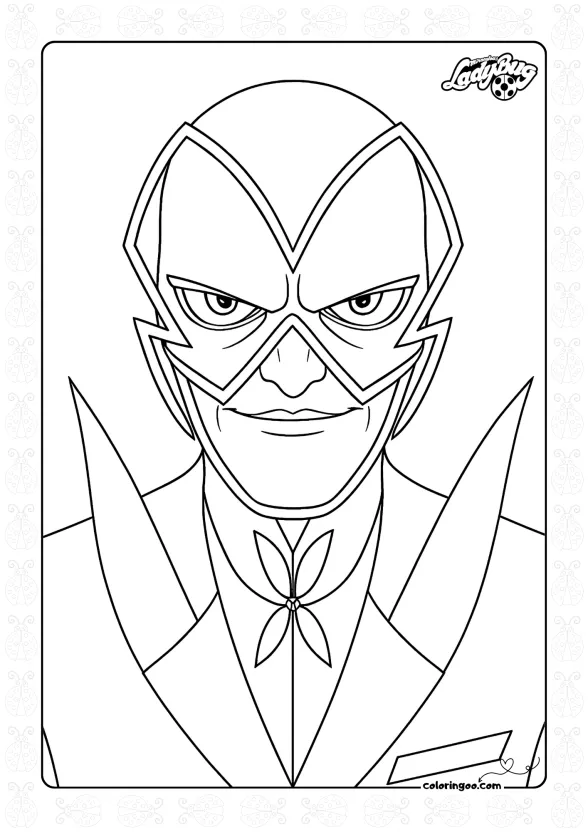 Hawk Moth Coloring Page