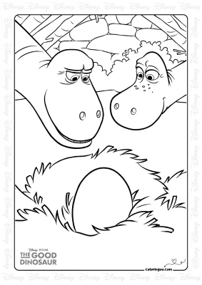 Henry and Ida Examining The Egg