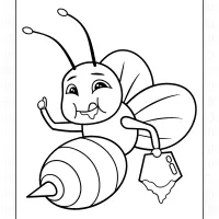 HoneyBee Colouring Sheet 1 HoneyBee Colouring Sheet