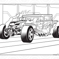 Hot Wheels Bone Shaker Coloring Page 9 Hot Wheels Bone Shaker Coloring Page