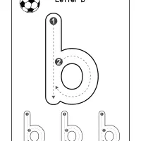 How To Write The Letter B Worksheet