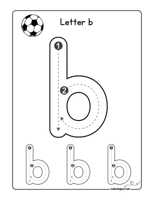 How To Write The Letter B Worksheet