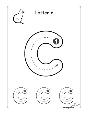 How To Write The Letter C Worksheet