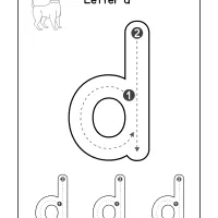 How To Write The Letter D Worksheet