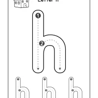 How To Write The Letter H Worksheet