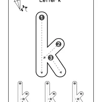 How To Write The Letter K Worksheet