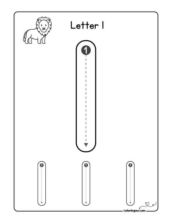 How To Write The Letter L Worksheet