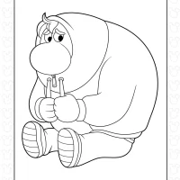 Inside Out 2 Embarrassment Coloring Page