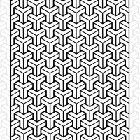 Interlocking Trident Tessellation Pattern 4 Interlocking Trident Tessellation Pattern