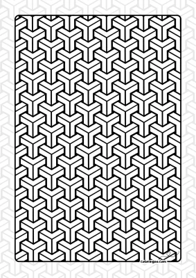 Interlocking Trident Tessellation Pattern