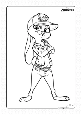 Judy Zootopia 2 Coloring Pages
