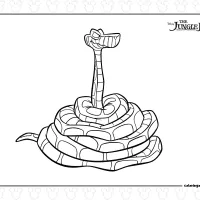 Kaa Coloring Page 12 Kaa Coloring Page