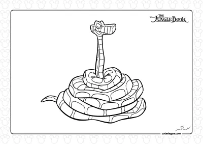 Kaa Coloring Page
