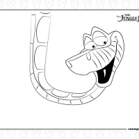 Kaa The Indian Python Coloring Page 11 Kaa The Indian Python Coloring Page
