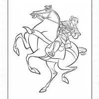 Khan and Li Shang Coloring Page 11 Khan and Li Shang Coloring Page