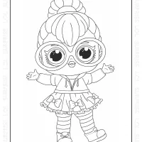 LOL Surprise New Neon QT Coloring Page
