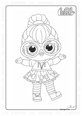 LOL Surprise New Neon QT Coloring Page