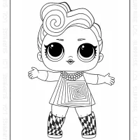 LOL Surprise New Optical Coloring Page