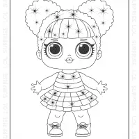 LOL Surprise New Queen Bee Coloring Page