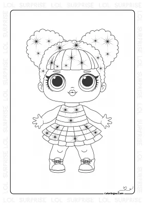 LOL Surprise New Queen Bee Coloring Page