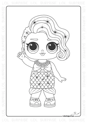 LOL Surprise New Splash Queen Coloring Page