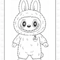 Labubu Coloring Page