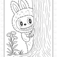 Labubu Colouring Pages