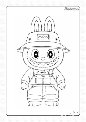 Labubu Colouring Sheet