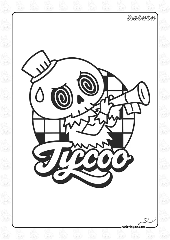 Labubu Tycoco Coloring Page