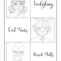 Ladybug Cat Noir and Hawk Moth