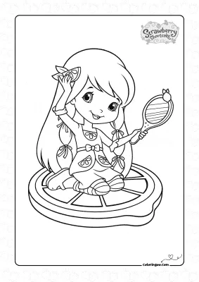 Lemon Meringue Coloring Page
