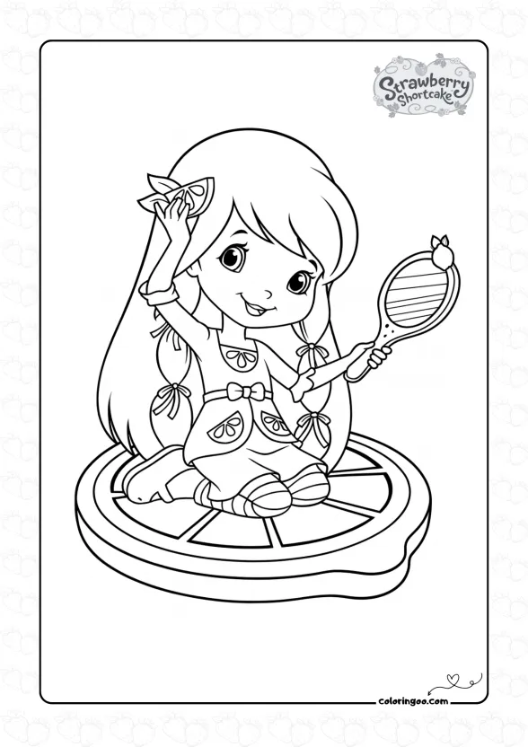 Lemon Meringue Coloring Page