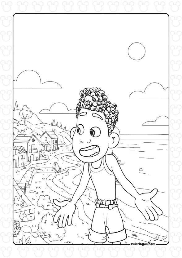 Luca Alberto Coloring Sheet