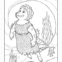 Lucas Mother Daniela Paguro Coloring Page