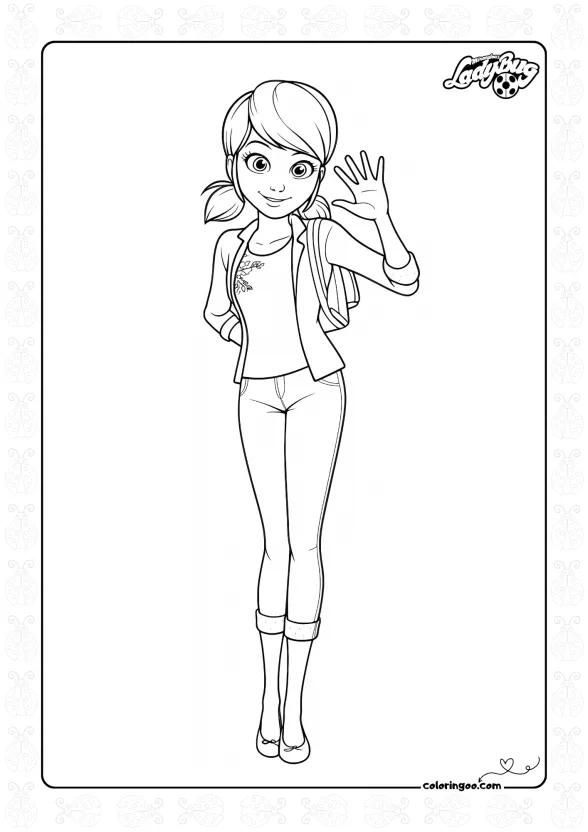 Marinette Coloring Page