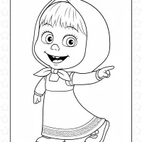 Masha Coloring Pages 9 Masha Coloring Pages