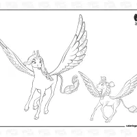 Mia And Me Kyara Coloring Page