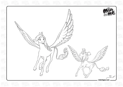 Mia And Me Kyara Coloring Page