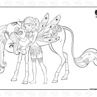 Mia And Me Lyria Coloring Page